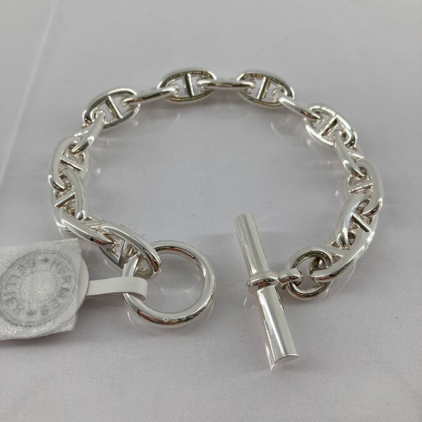 HERMES(エルメス) シェーヌダンクル GM 16コマ 未使用 88.2g Ag925 ブレスレット シルバー