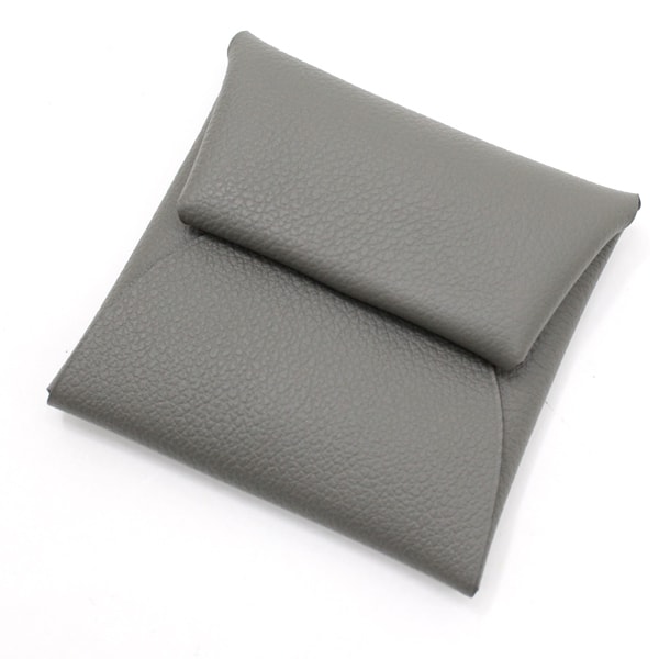 【新品】エルメス コインケース バスティア グリメイヤー エバーカラー グレー 本革 レザー 小銭入れ HERMES メンズ レディース シンプル 軽量 小さめのバッグ・ポケットに HERMES WALLET