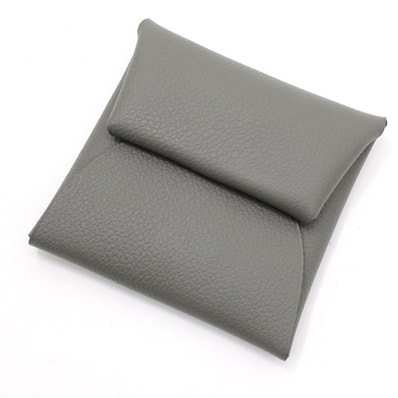 【新品】エルメス コインケース バスティア グリメイヤー エバーカラー グレー 本革 レザー 小銭入れ HERMES メンズ レディース シンプル 軽量 小さめのバッグ・ポケットに HERMES WALLET