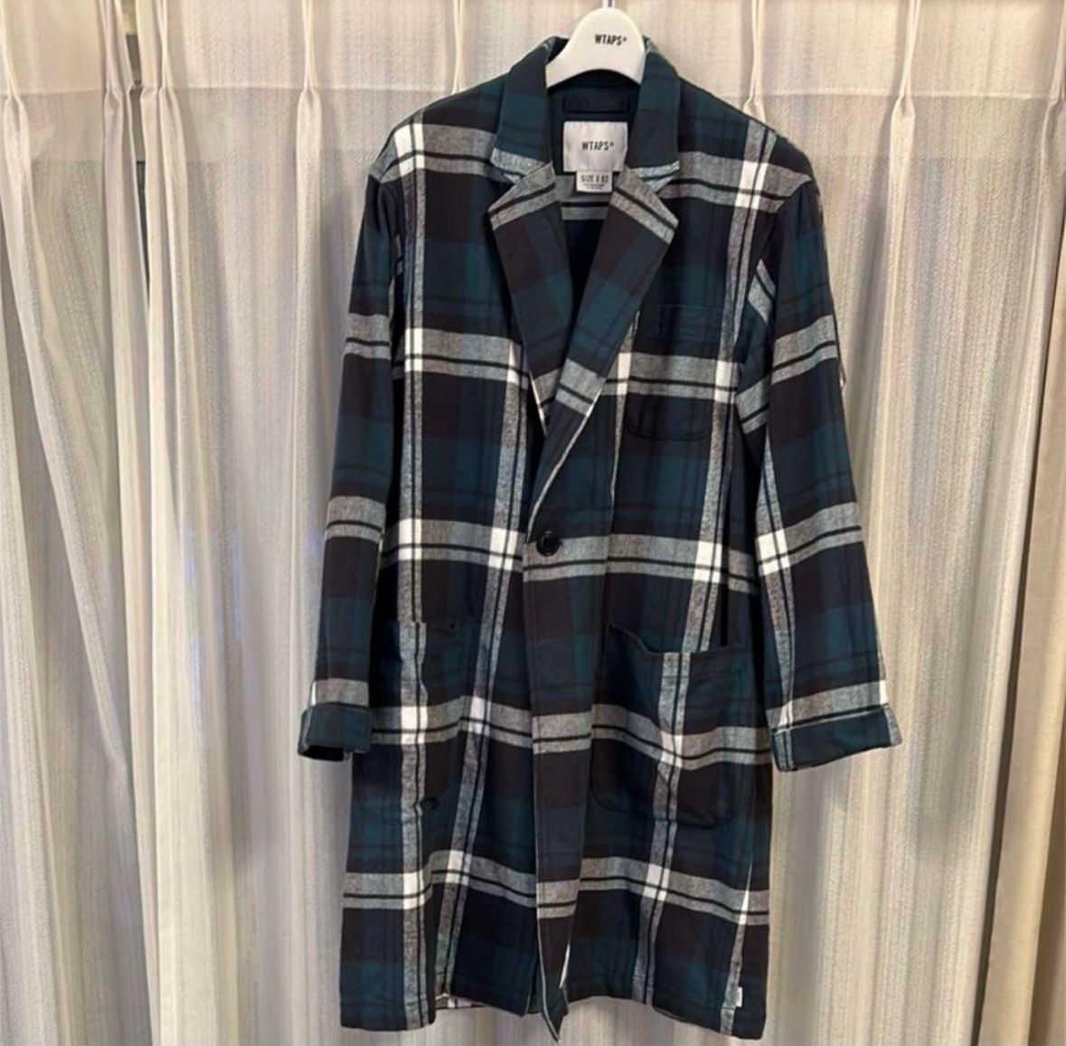 Wtaps Gown / Coat / Cotton. Flannel. Textile "Green"