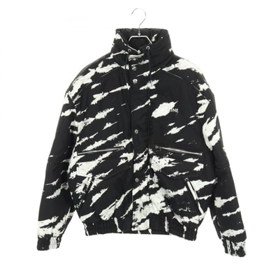 セリーヌ CELINE タイダイブルゾン 衣料品 アウター ナイロン メンズ ブラック系 / ホワイト系 【中古】