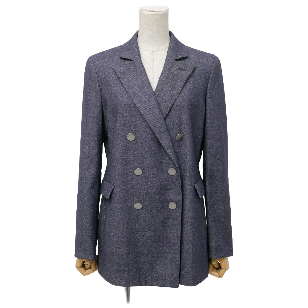■美品■GIORGIO ARMANI ジョルジオアルマーニ テーラードジャケット サイズ44 ダブル ブレザー イタリア製 ブランド古着【中古】20260515/RA9428