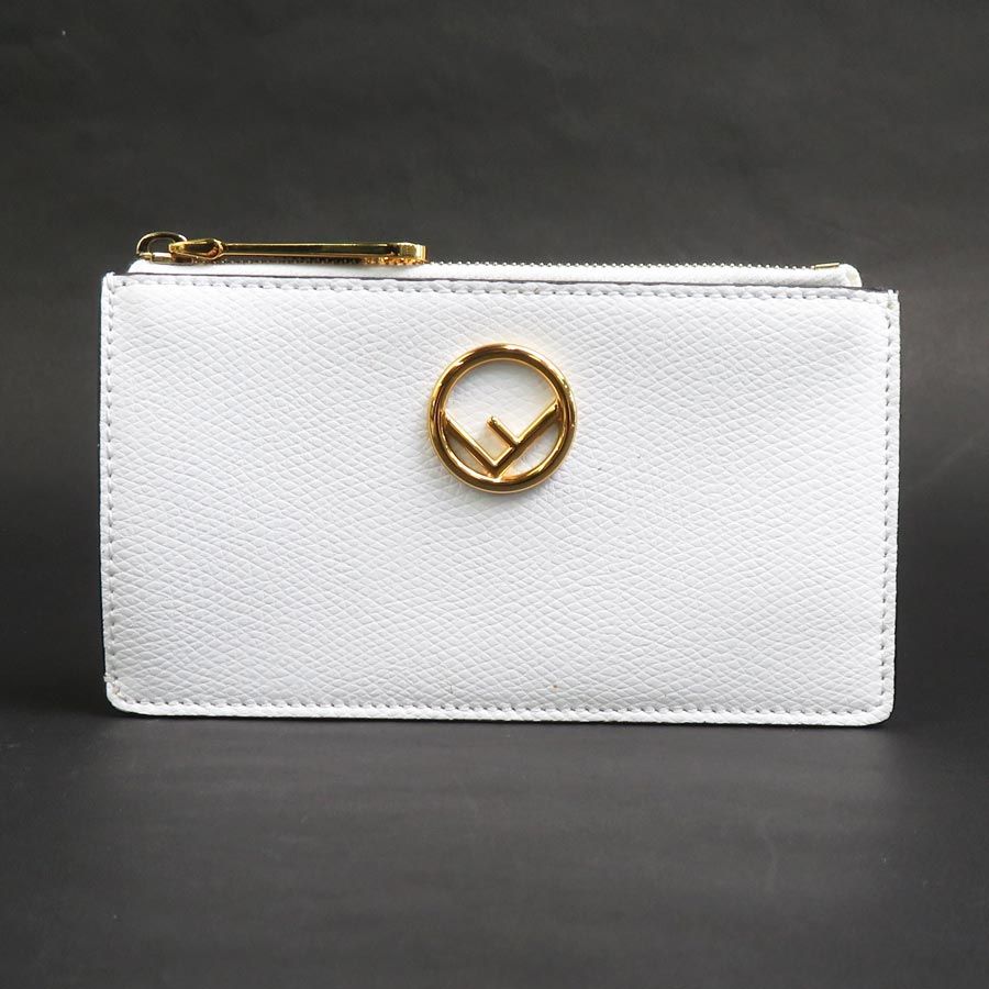 【未使用級】FENDI フェンディ　コインケース　バグズアイ　ベージュ　レザー FENDI(フェンディ) コインケース・小銭入れ(レディース) - 海外
