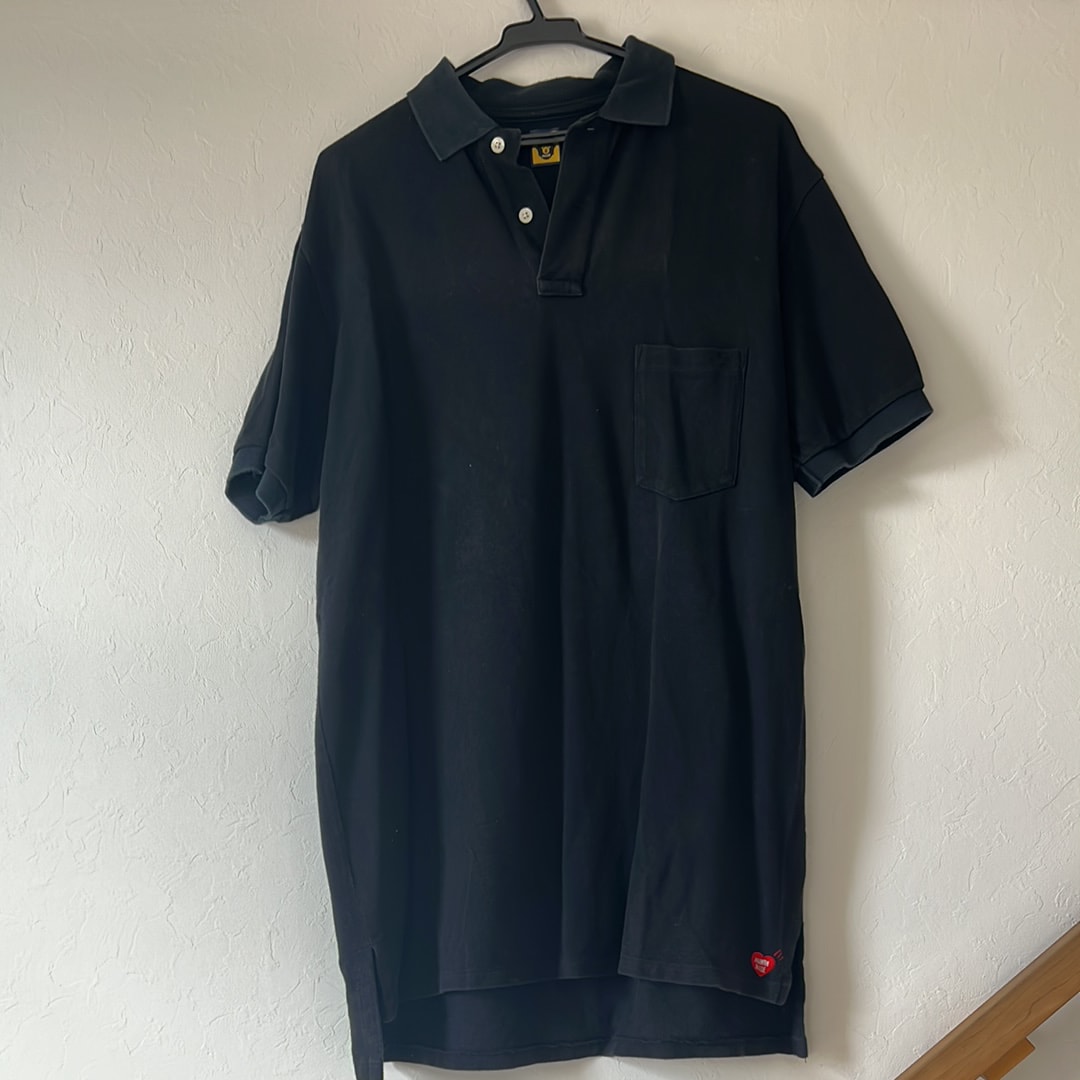 HUMAN MADE Big Polo Shirt "Black"