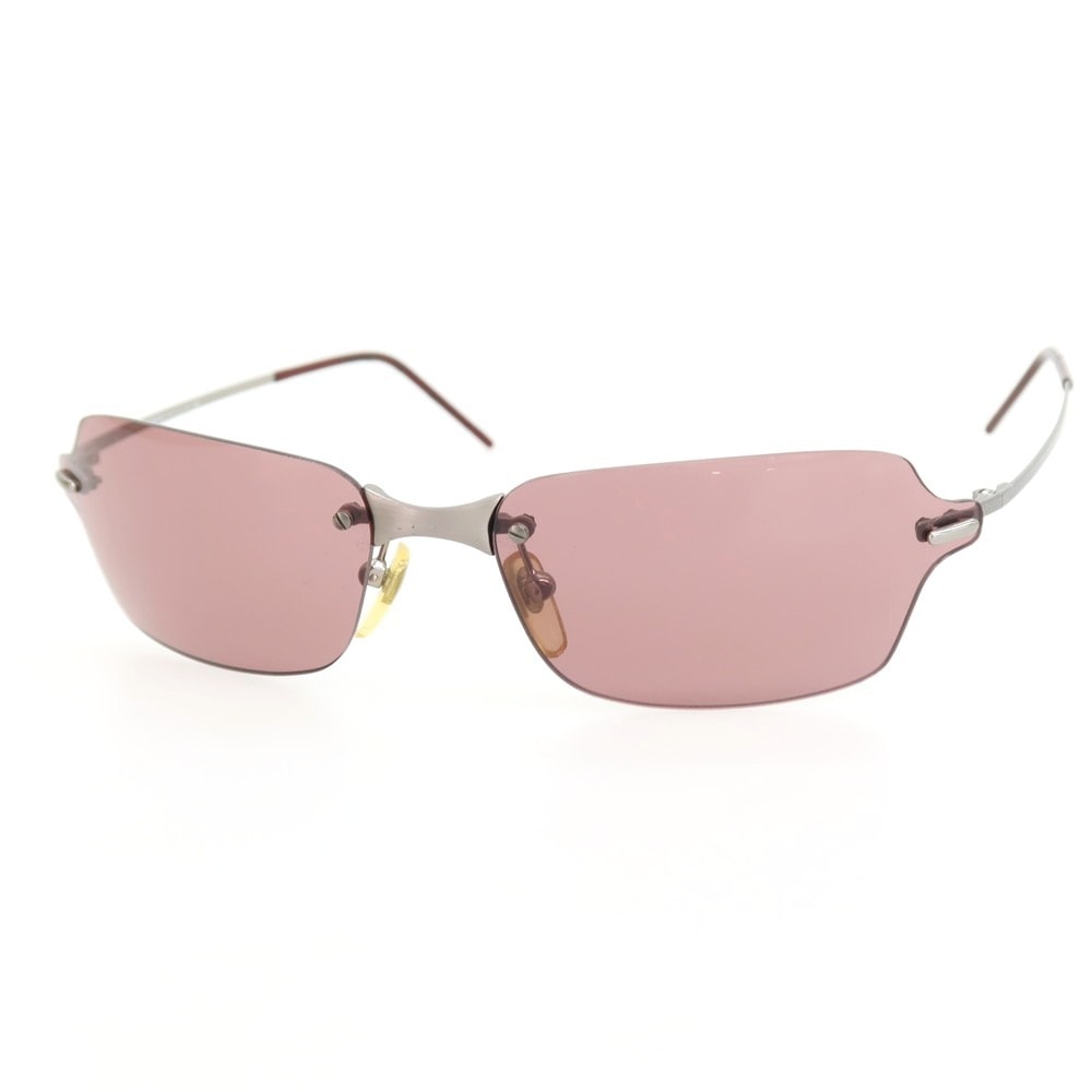 【中古】ジョルジオアルマーニ GIORGIO ARMANI リムレス サングラス シルバーxワイン系【サイズ63□16 125】【メンズ】