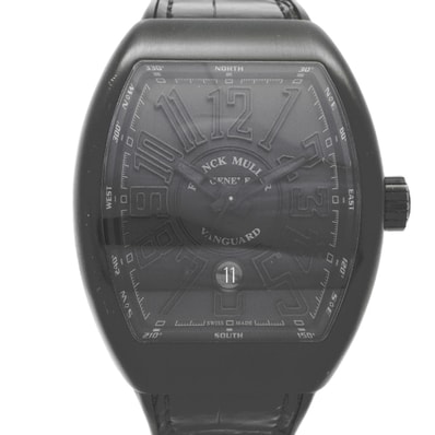 ★最終価格★SALE【6wcd0287】フランクミュラー ヴァンガード V45SCDT 黒文字盤【中古】腕時計 メンズ