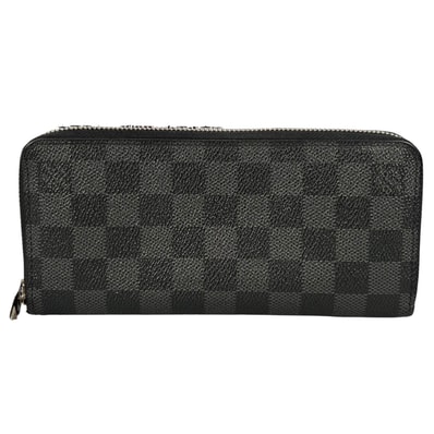LOUIS VUITTON ルイ・ヴィトン ジッピーウォレットヴェルディカル 長財布 ダミエキャンバス ブラック レディース【中古】