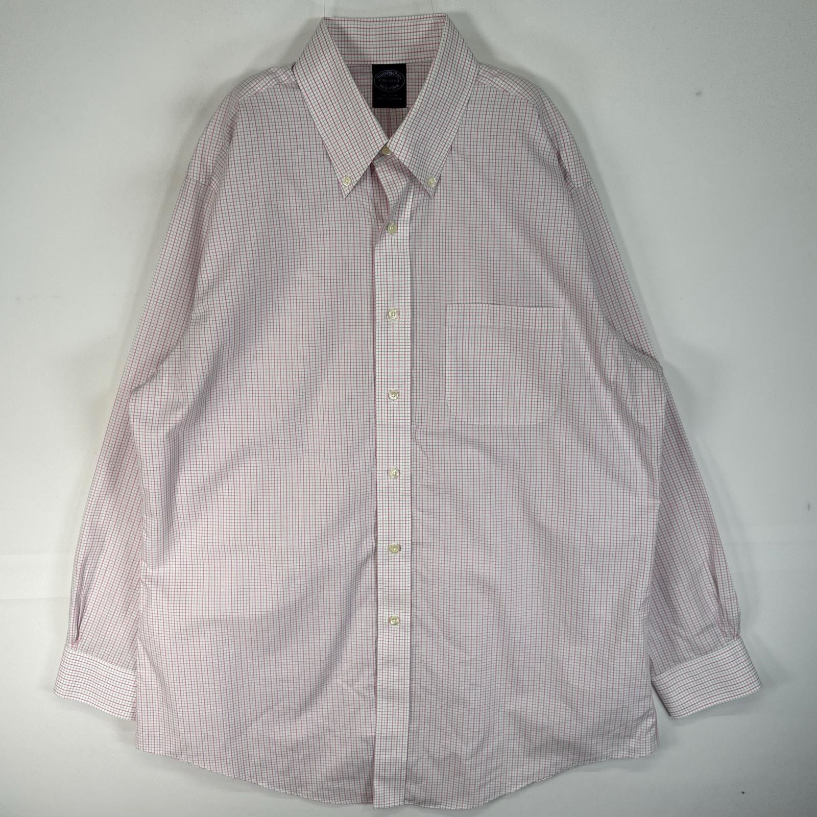 古着 ブルックスブラザーズ Brooks Brothers 長袖シャツ チェック ボタンダウン 胸ポケ L ピンク系 マルチカラー メンズ