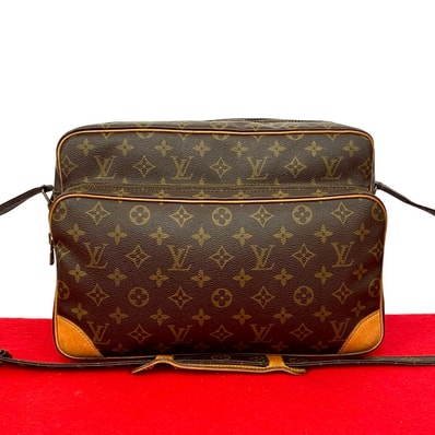 LOUIS VUITTON ルイヴィトン ナイル モノグラム レザー PVC ショルダーバッグ ブラウン
56775