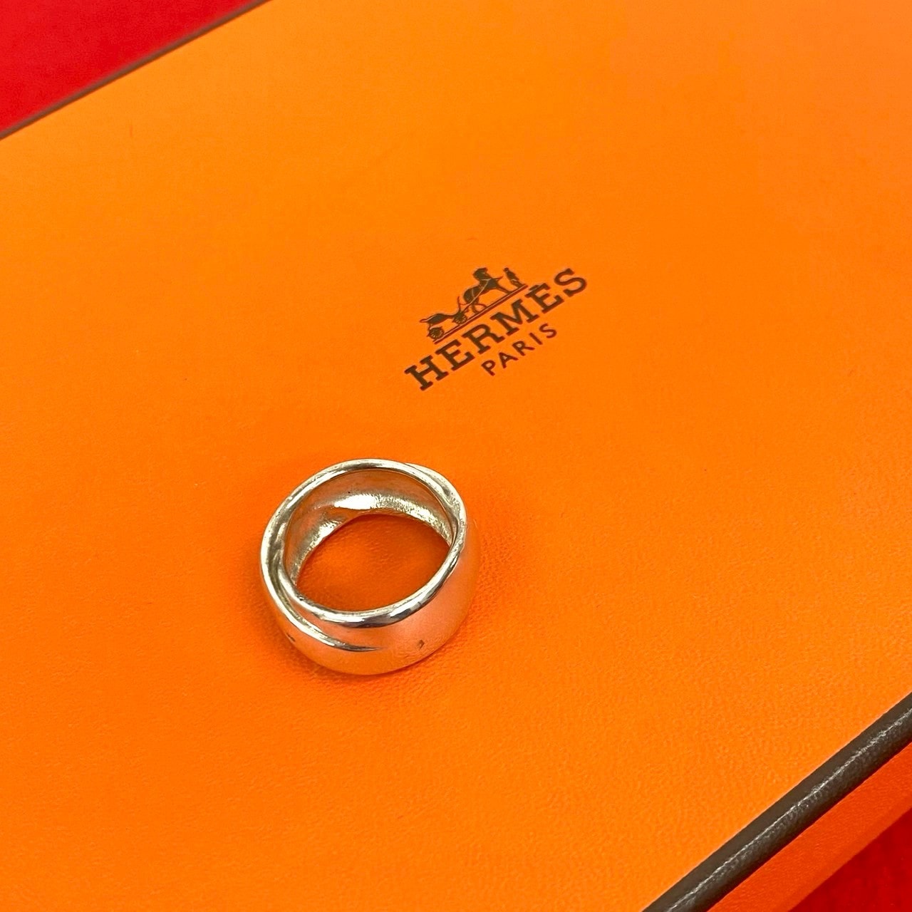 HERMES エルメス シルバー925 リング・指輪 12号 シルバー
 21625
