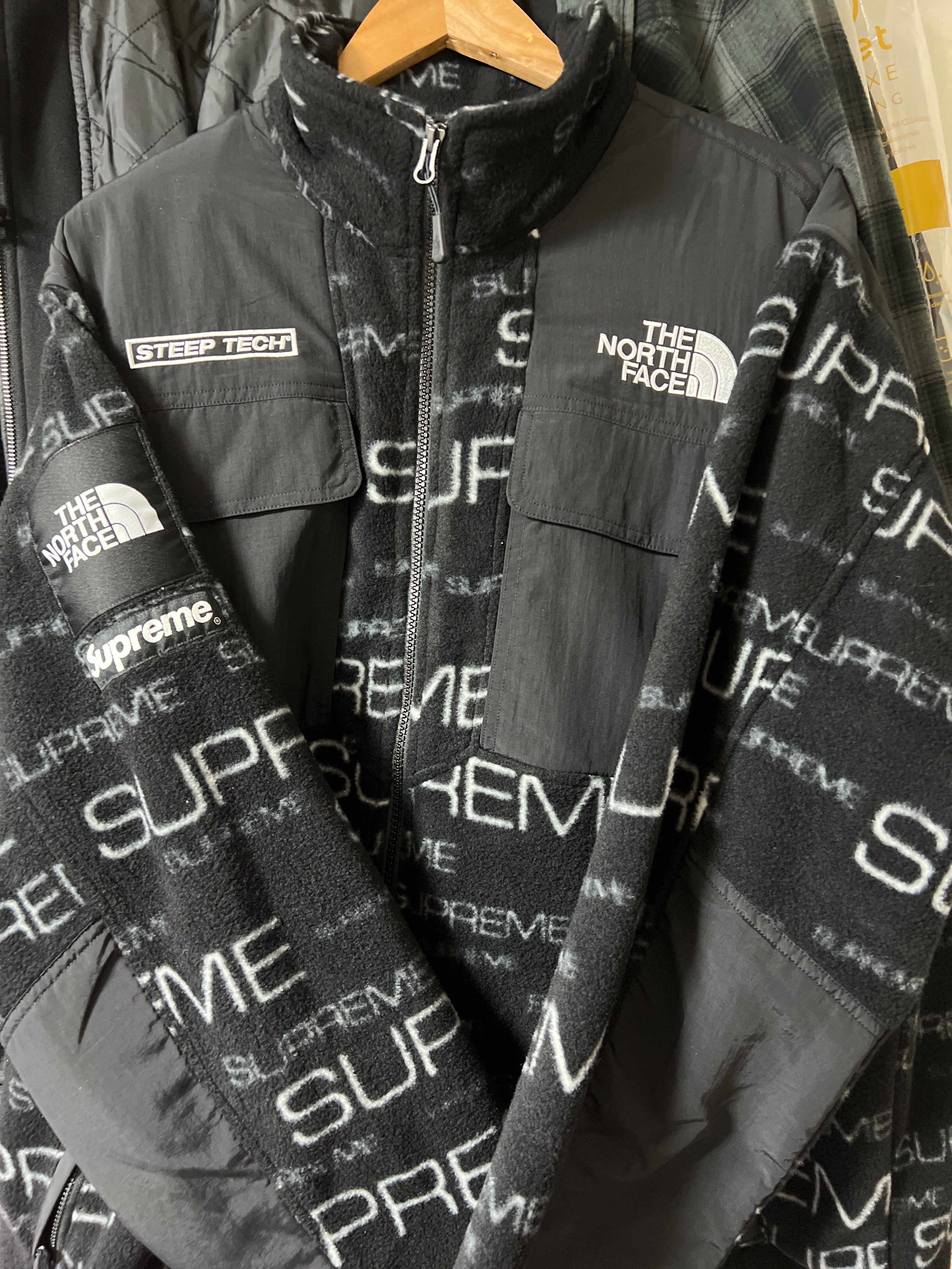 Supreme x The North Face Steep Tech Fleece Jacket "Black"