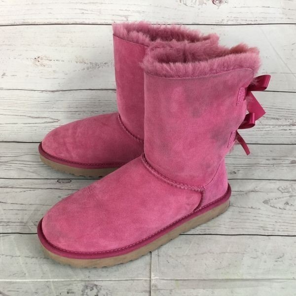 C (やや傷や汚れあり)】UGG australia☆ムートンブーツ【24.0/ピンク