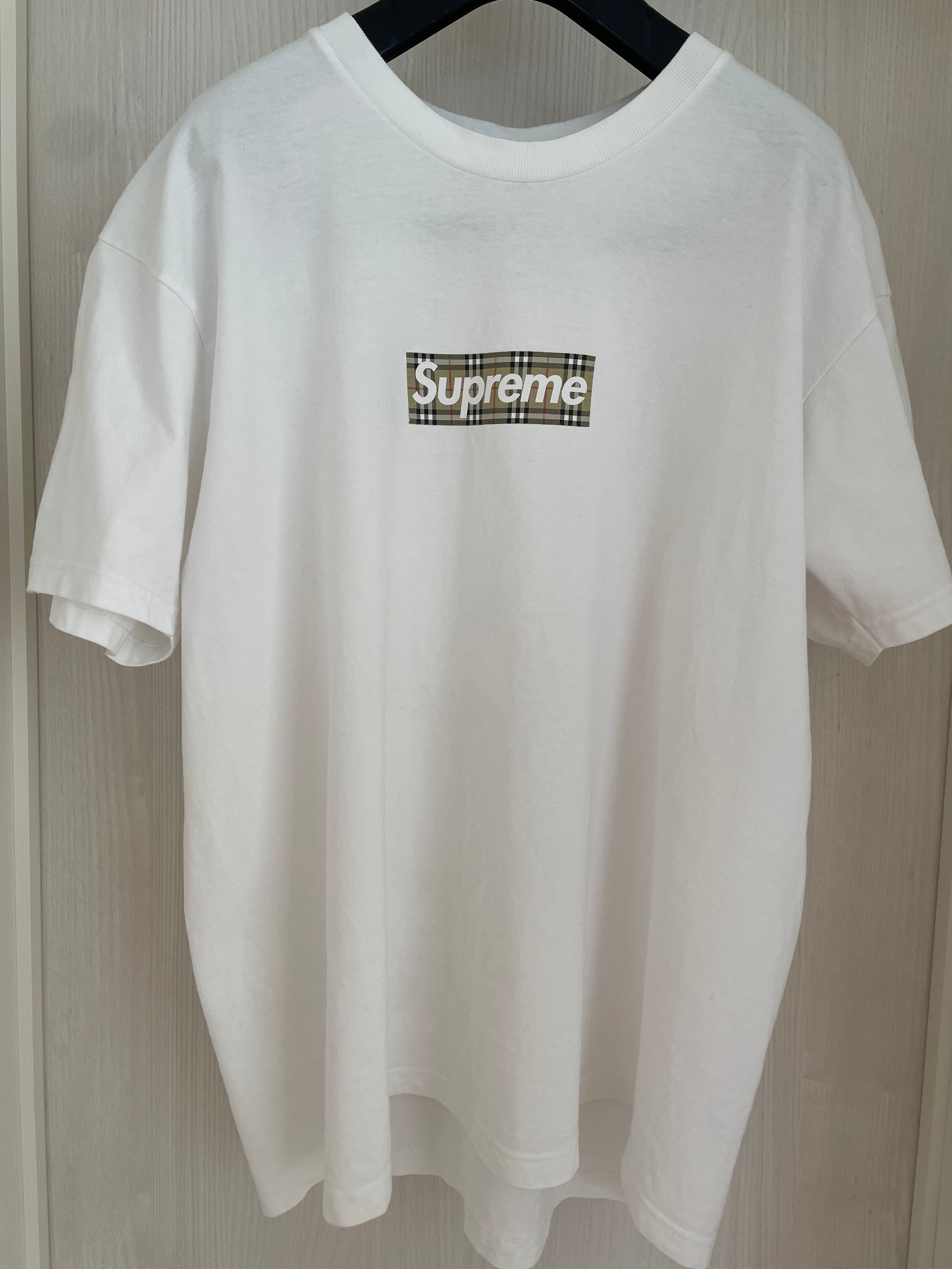 Supreme / Burberry Box Logo Tee "White"