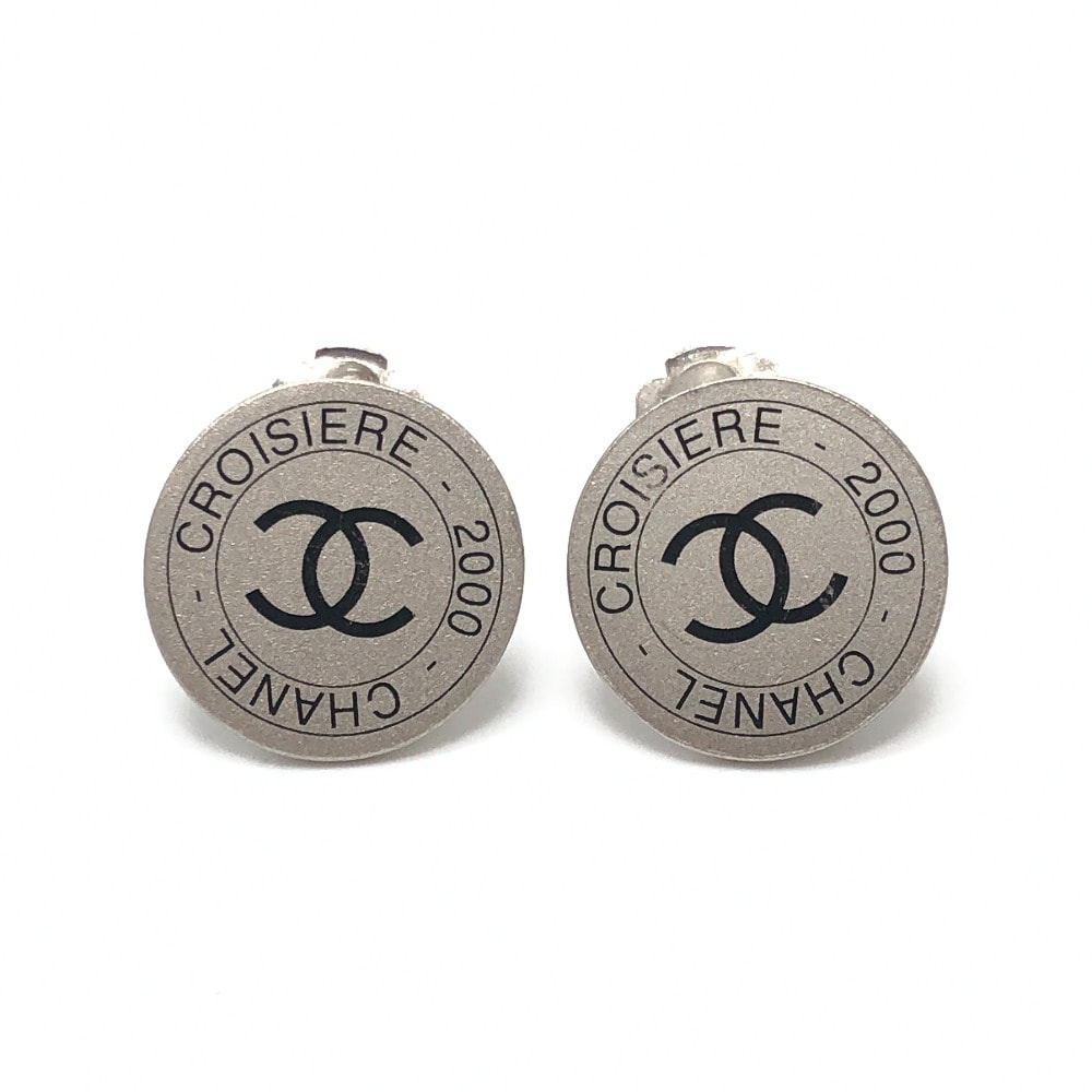 シャネル CHANEL ココマーク 2000 CROISIERE 00C ヴィンテージ アクセサリー クリップ式 イヤリング メタル シルバー