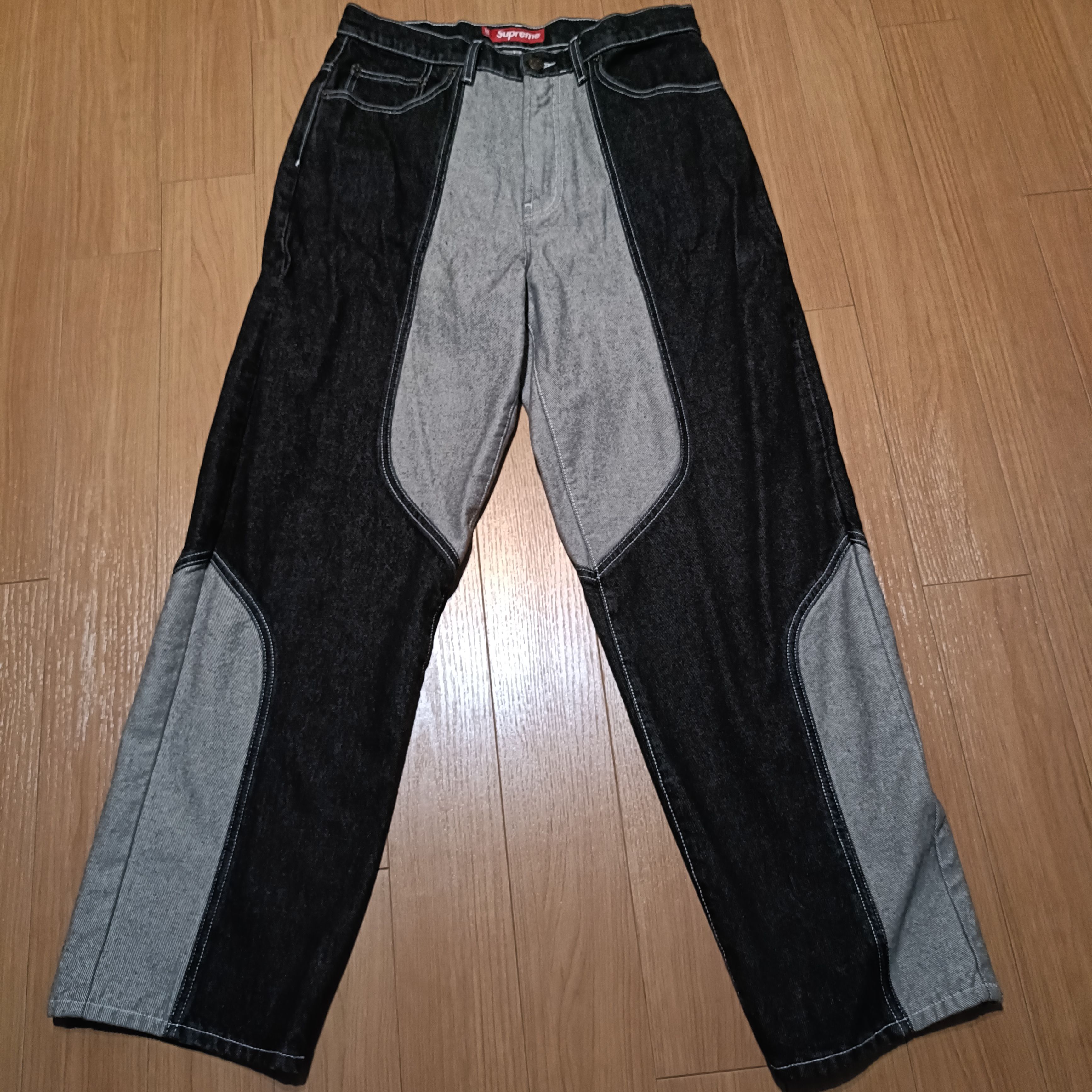 シュプリーム 2 トーン パナルド バギー ジーンズ "ブルー"