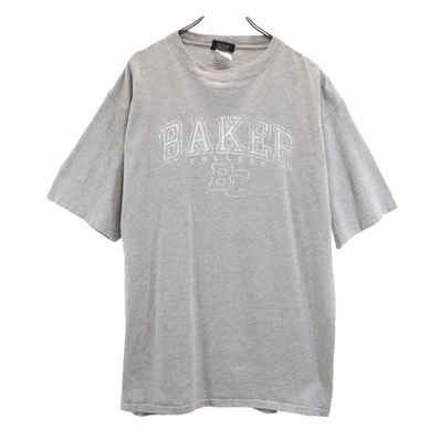 JANSPORTS ジャンスポーツ 90s オールド USA製 半袖 Tシャツ XL グレー
