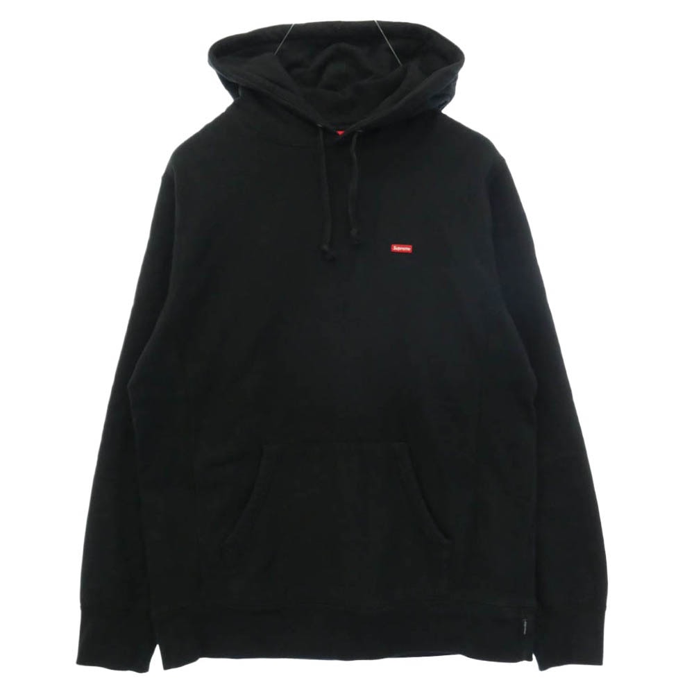 Supreme シュプリーム Small Box Hooded Sweatshirt スモールボックスロゴ フーディー プルオーバー パーカー スウェット ブラック系 M【中古】