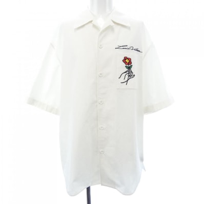 ルイヴィトン LOUIS VUITTON オープンカラーショートスリーブコットンシャツ HQS85WIKE S/Sシャツ