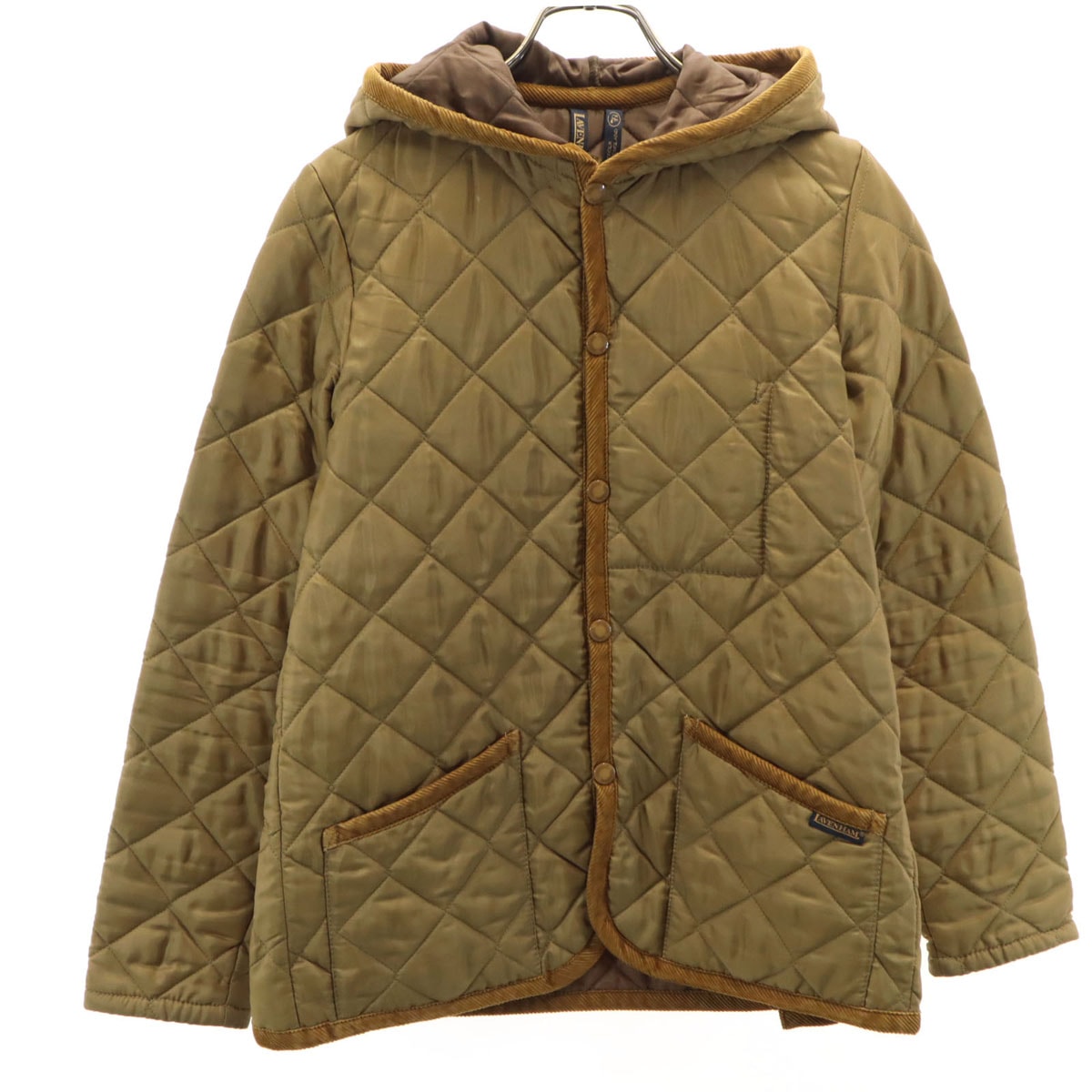 LAVENHAM ラベンハム イギリス製 キルティングジャケット 36 カーキベージュ 中綿