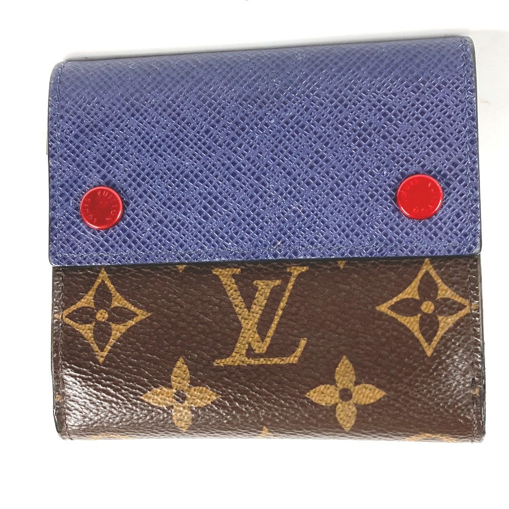 ルイヴィトン LOUIS VUITTON コンパクトウォレット M63041 モノグラム&タイガ 財布 2つ折り財布 モノグラムキャンバス ブラウン