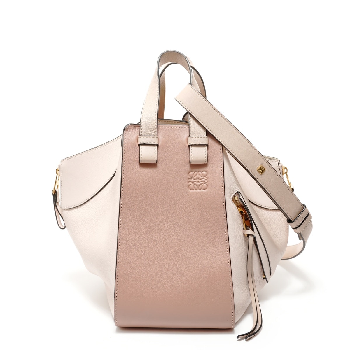 ロエベ LOEWE ハンモック スモール アナグラム 2WAY レザー ハンドバッグ【中古】