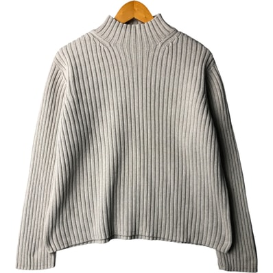 古着 ラルフローレン Ralph Lauren LAUREN ローレン ハイネック リブ編み コットンニットセーター レディースL相当/eaa601783