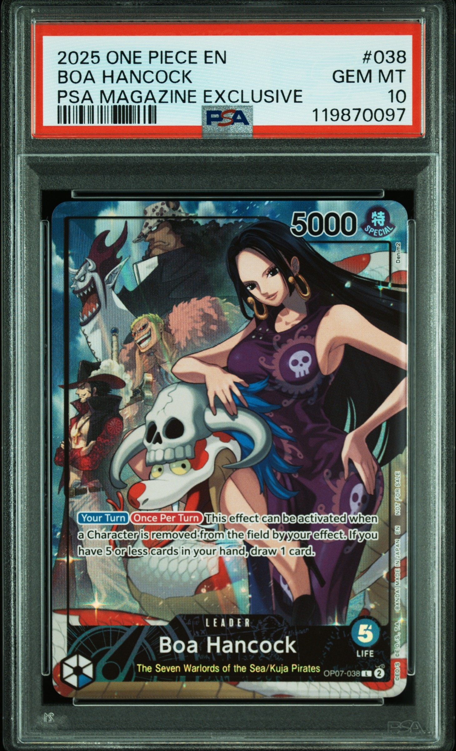 PSA10】ボア・ハンコック L-P [OP07-038] (ブースターパック 500年後の
