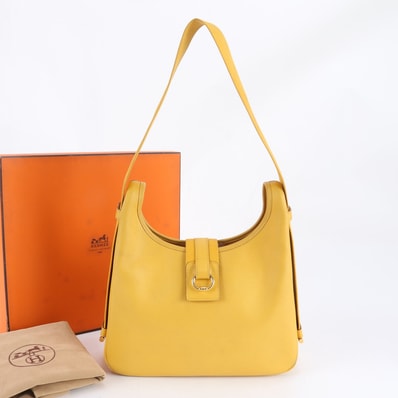 ■美品 エルメス □B 刻印 サコショルダーバッグ レザー