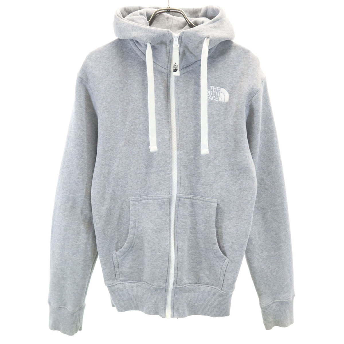 THE NORTH FACE ノースフェイス 長袖 リアビュー スウェット ジップパーカー XS グレー NT11530 アウトドア 裏起毛