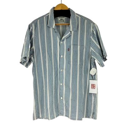 90S ストライプ S/S 開襟シャツ【1142271480910】