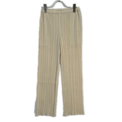 プリーツプリーズ PP53-JF413 アイボリー プリーツリラックスパンツ 1