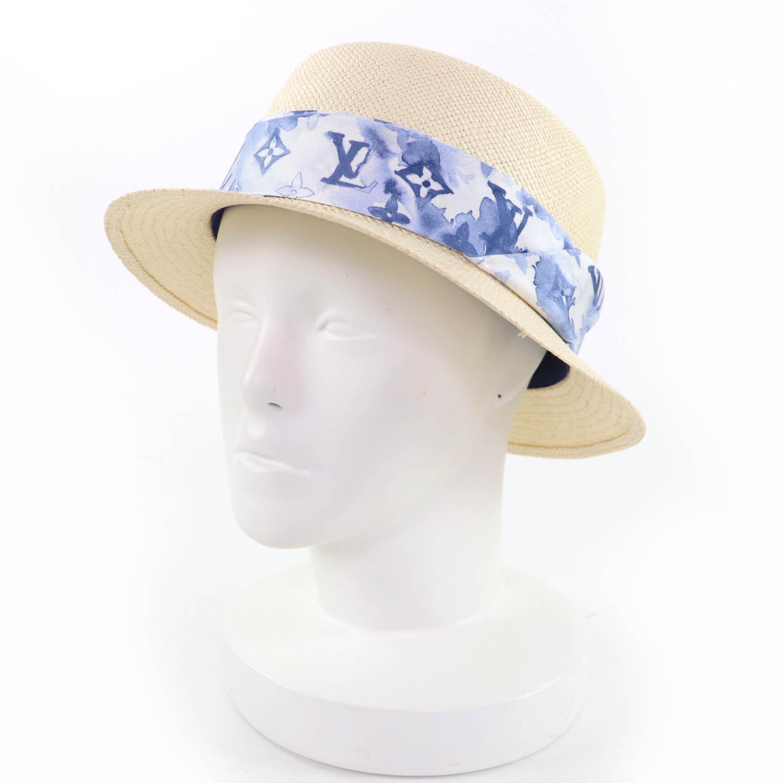 極美品 ルイヴィトン ハット ナチュラル レディース M76763