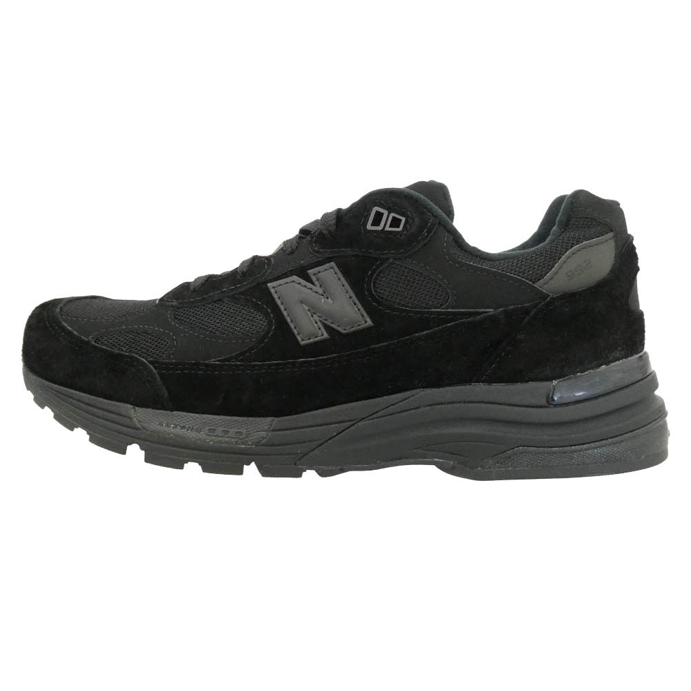 NEW BALANCE ニューバランス U992TB 992 Triple Black トリプルブラック スエード ローカット スニーカー ブラック系 28cm【極上美品】【中古】