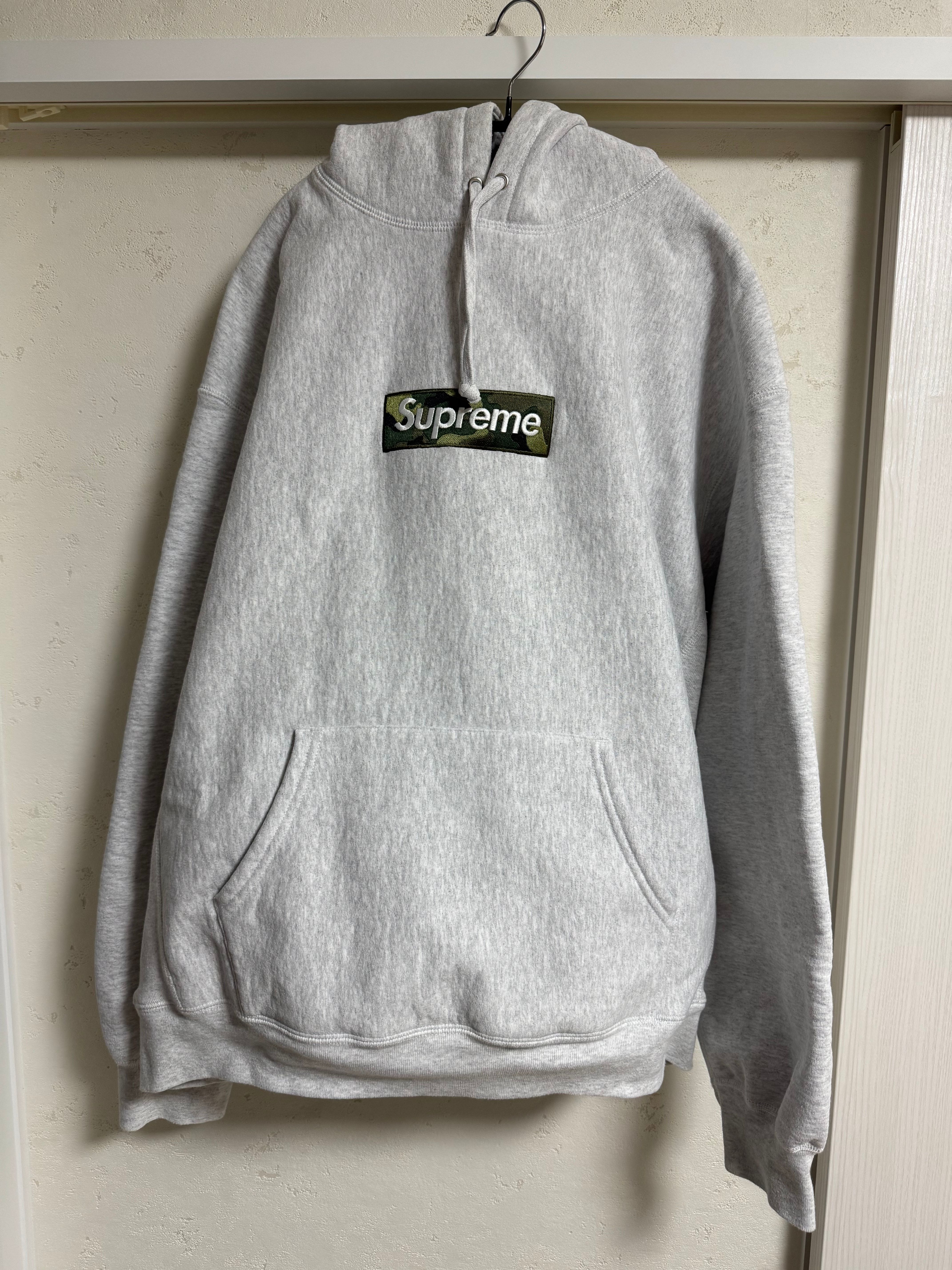 Supreme Box Logo Hooded Sweatshirt "Ash Grey" (23FW)