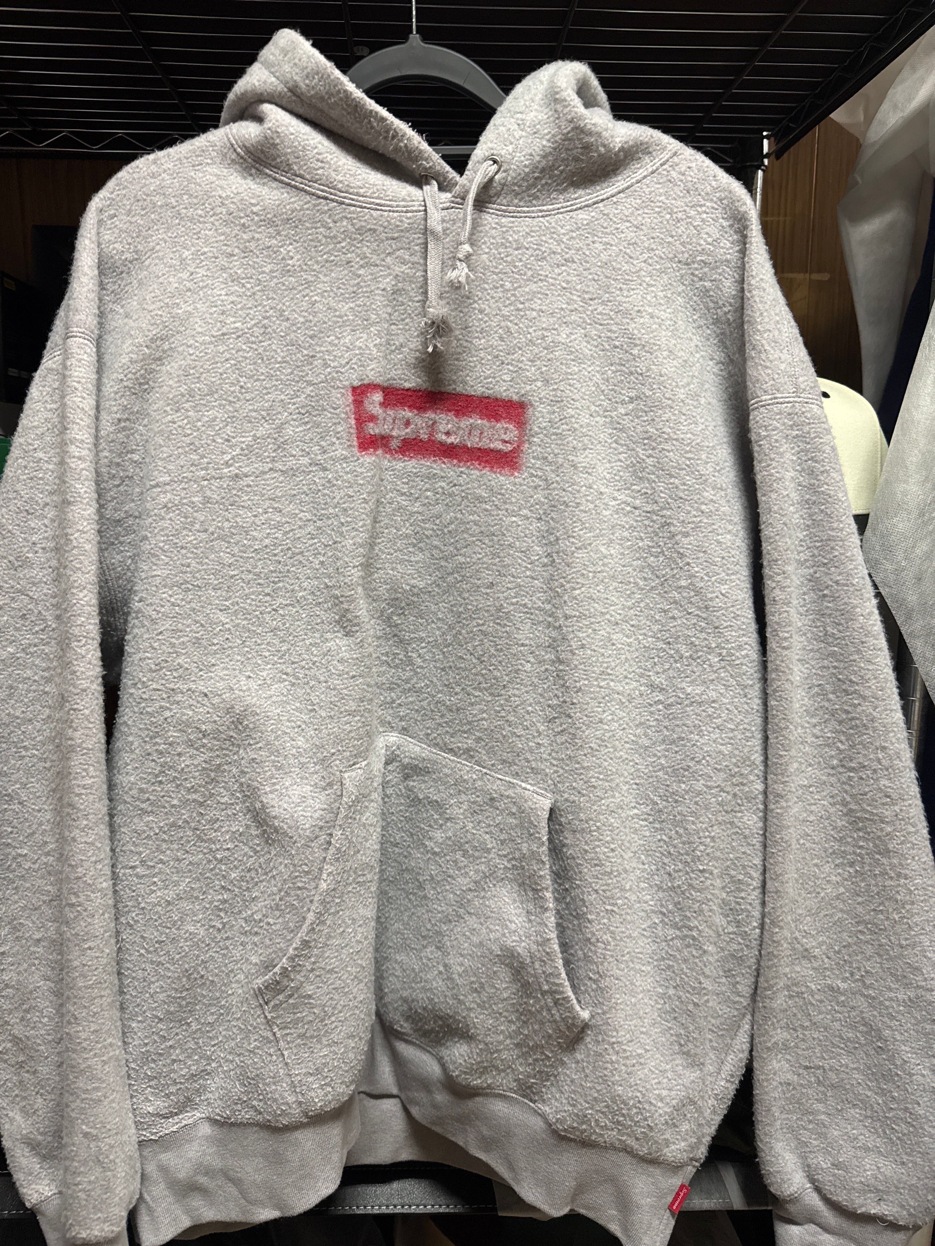 Supreme Inside Out Box Logo Hooded Sweatshirt "Heather Grey"