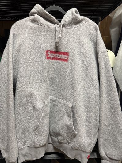 Supreme Inside Out Box Logo Hooded Sweatshirt "Heather Grey"
