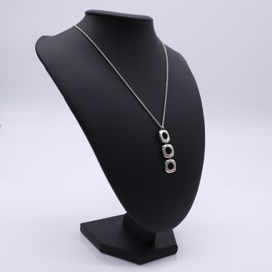 美品 TIFFANY&Co. ティファニー トリプルスクエアクッション ネックレス 925 - ネックレス シルバー シルバー レディース