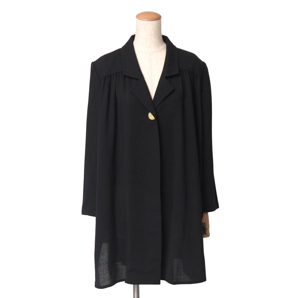 ■美品■YVES SAINT LAURENT イヴ・サンローラン ヴィンテージ ジャケット サイズ36 ロングジャケット 金ボタン 1B ブランド古着【中古】20260825/RB0542