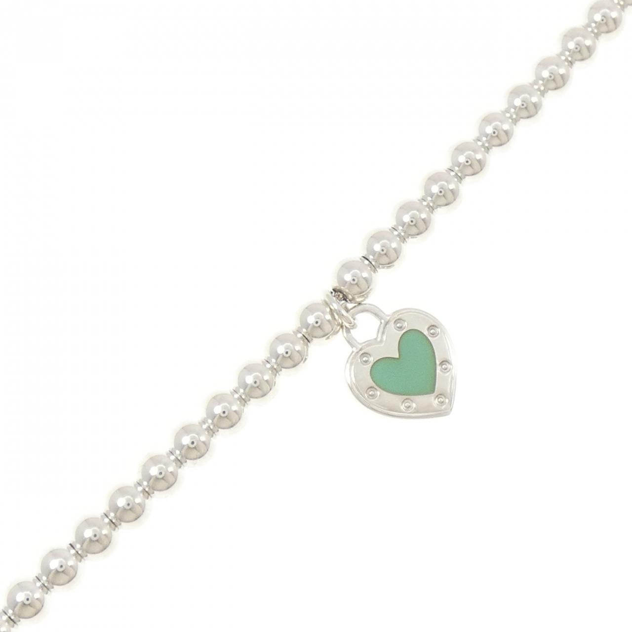 ティファニー ラブハートタグ ビーズブレスレット