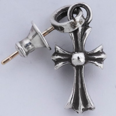 CHROME HEARTS CHクロスベビーファットドロップイヤリング