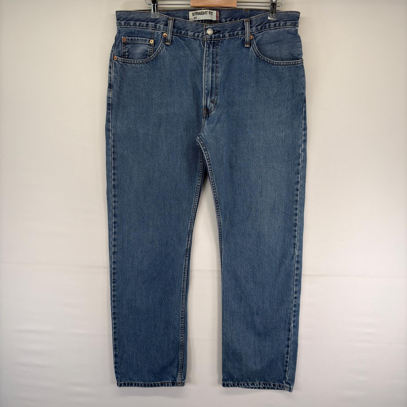 古着 リーバイス Levi's デニム パンツ 505 ジッパーフライ 5ポケット ストレート ジーンズ ジーパン  ブルー系 メンズ
