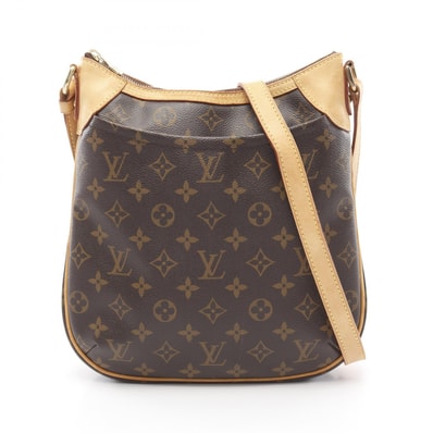 ルイ・ヴィトン LOUIS VUITTON オデオンPM ショルダーバッグ バッグ PVCコーティングキャンバス レザー モノグラム レディース ブラウン系 M56390 【中古】