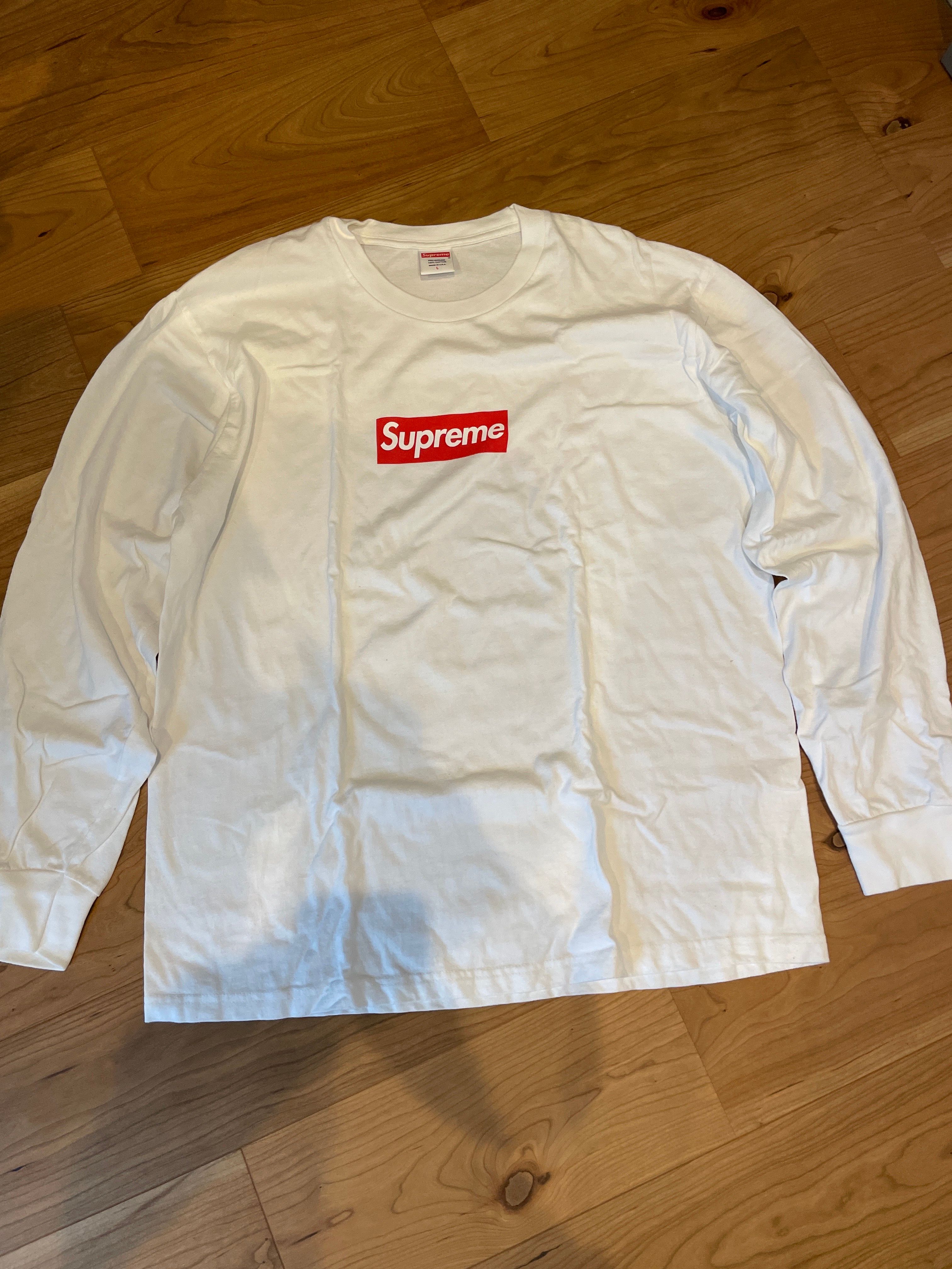 Supreme Box Logo L/S Tee "White"