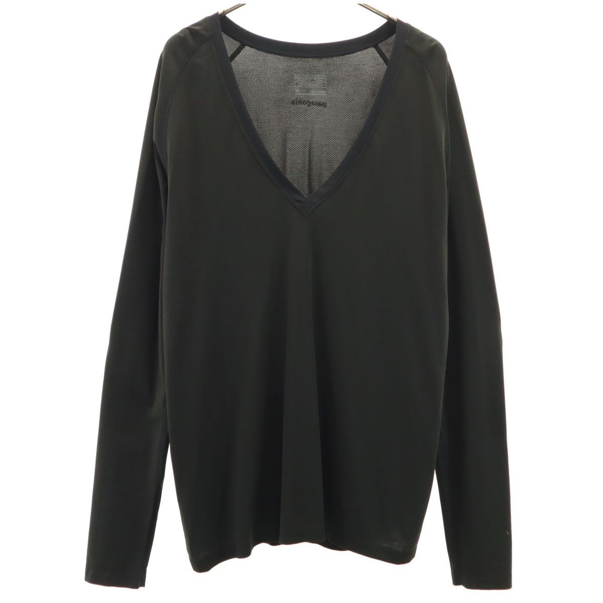 patagonia パタゴニア 長袖 Vネック ウェア M ブラック アウトドア STY23960FA17