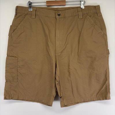 古着 カーハート Carhartt パンツ カーゴ ペインター 5ポケット ワンポイントロゴ 5ポケット ハーフパンツ w42 ブラウン系 メンズ