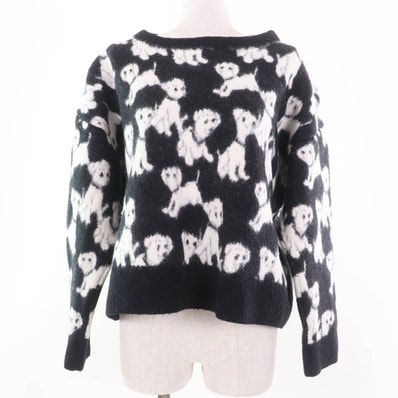 美品 セリーヌ×エイミー ドリアン ニット ブラック系 XS 2A96W531Q