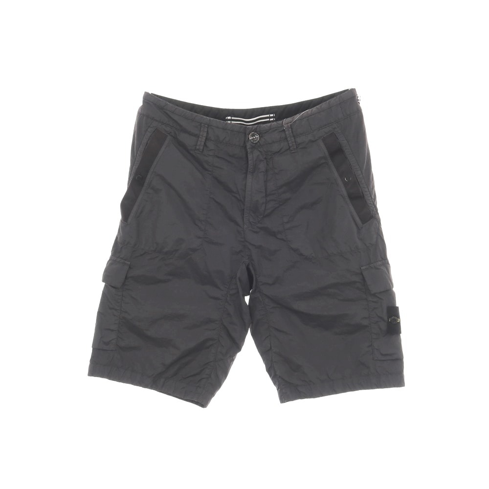 【中古】ストーンアイランド STONE ISLAND ナイロンポリエステル ショートパンツ ダークグレー【サイズ29】【メンズ】