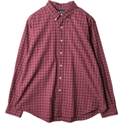 古着 ラルフローレン Ralph Lauren CLASSIC FIT クラシックフィット 長袖 ボタンダウンチェックシャツ メンズXL相当/eaa634809