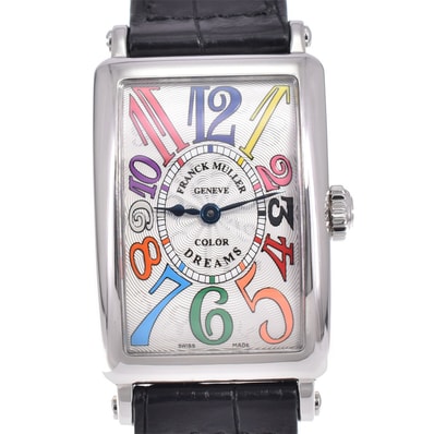 値下 フランクミュラー FRANCK MULLER 902QZ ロングアイランド カラードリーム クォーツ レディース 美品 C#147200