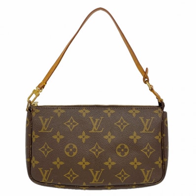 【6dd4200】ルイヴィトン ポーチ モノグラム ポシェットアクセソワール M51980 ブラウン【中古】レディース